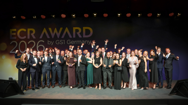 GS1 Germany zeichnet drei ECR-Projekte aus - Die Sieger:innen des ECR Awards 2026 - Quelle: GS1 Germany/wolterfoto